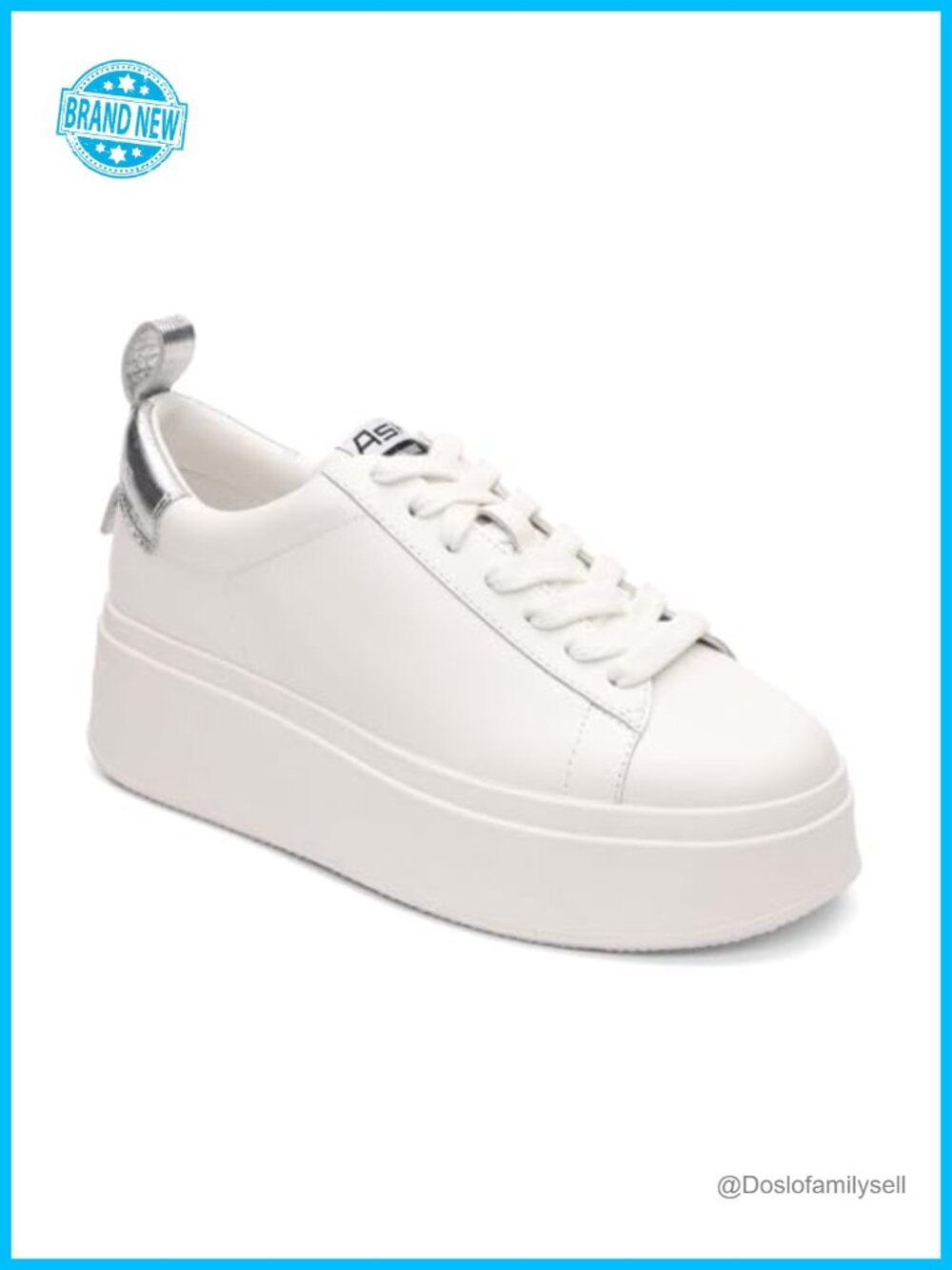 Platform Sneakers Lace-Up Rubber Sole